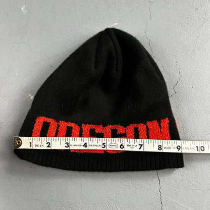 Nike VTG Team Oregon State Beavers Black Beanie Hat Cap Embroidered OS Swoosh