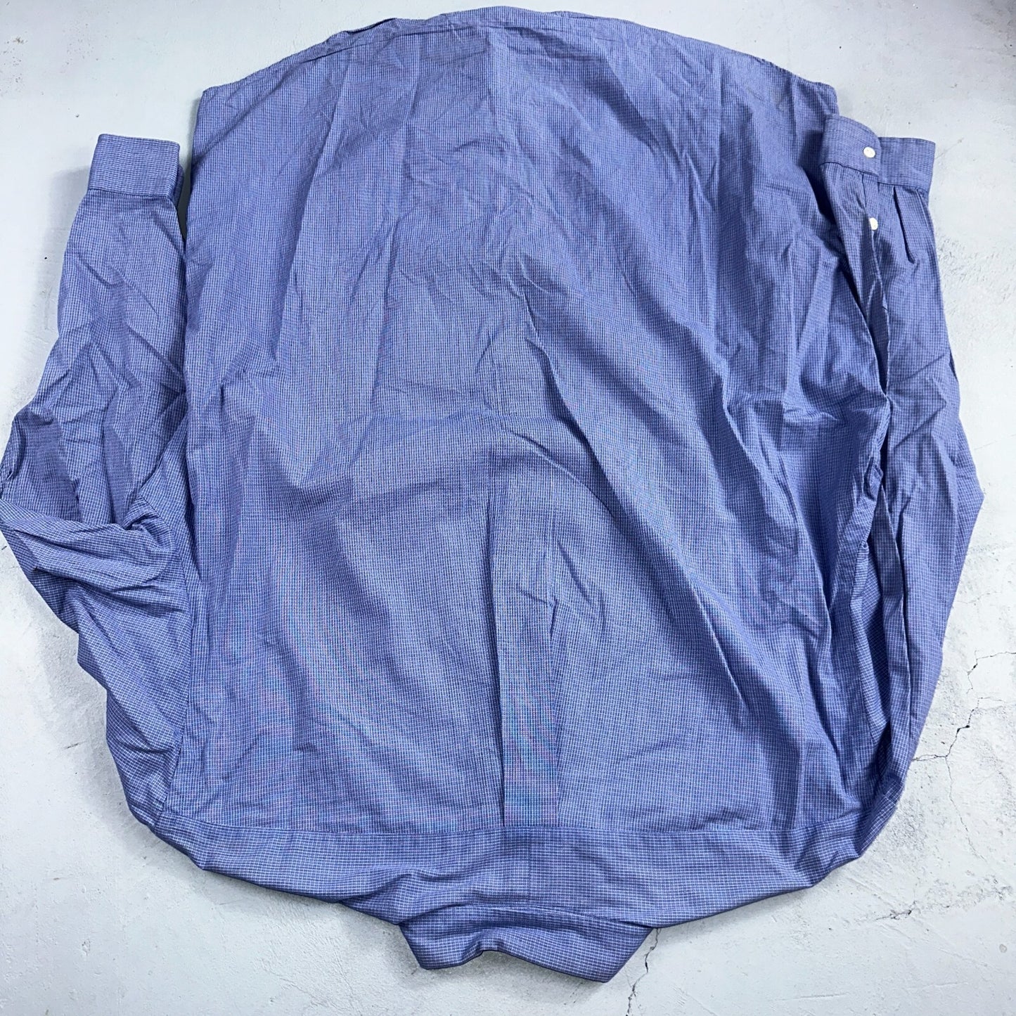 Ralph Lauren Polo VTG Button Down Shirt Men's L Blue Plaid Blake Two-Ply