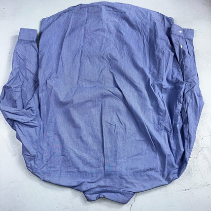 Ralph Lauren Polo VTG Button Down Shirt Men's L Blue Plaid Blake Two-Ply