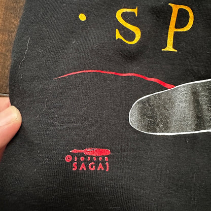 Spirit Feather Vintage T Shirt Black 90s 2XL FOTL Basic Saga Art Animals Travel