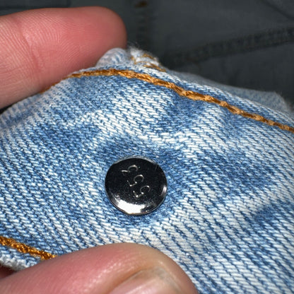 Levis 501 Vintage 90s USA XX Straight Leg Jeans Blue Light Wash 30x34 Act 28x29