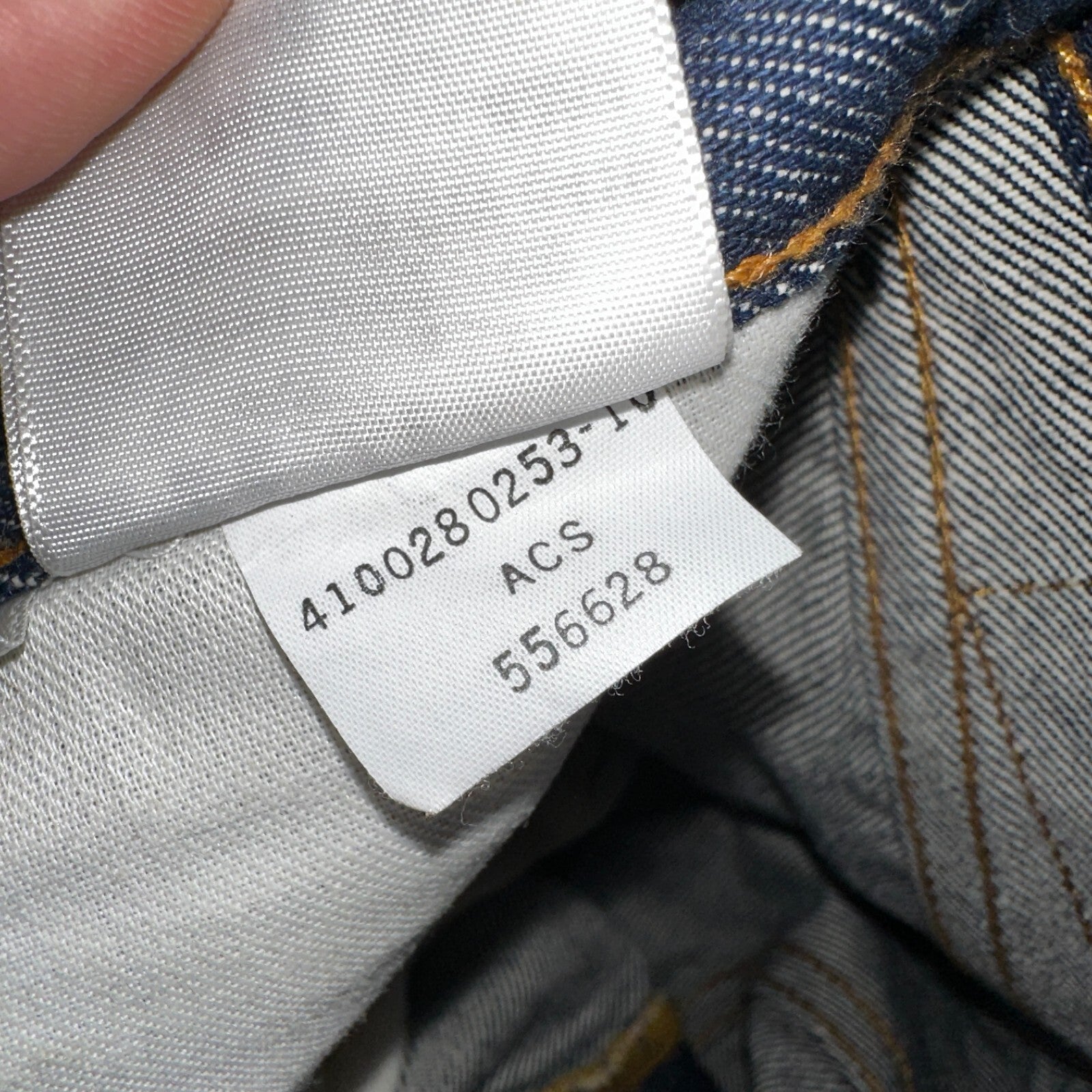 Levis 501 Y2K XX Straight Leg Jeans Blue VTG Dark Wash 34x31 Act 35x30