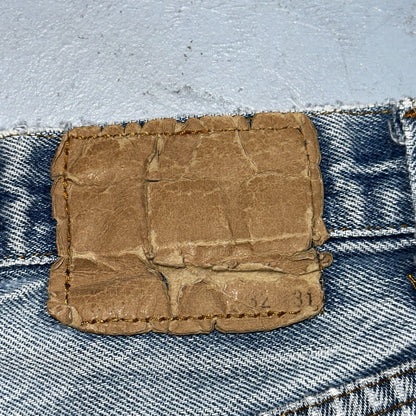 Levis 501 Vintage 80s USA XX Straight Leg Jeans 32x31 Thrashed Wash Act 30x26