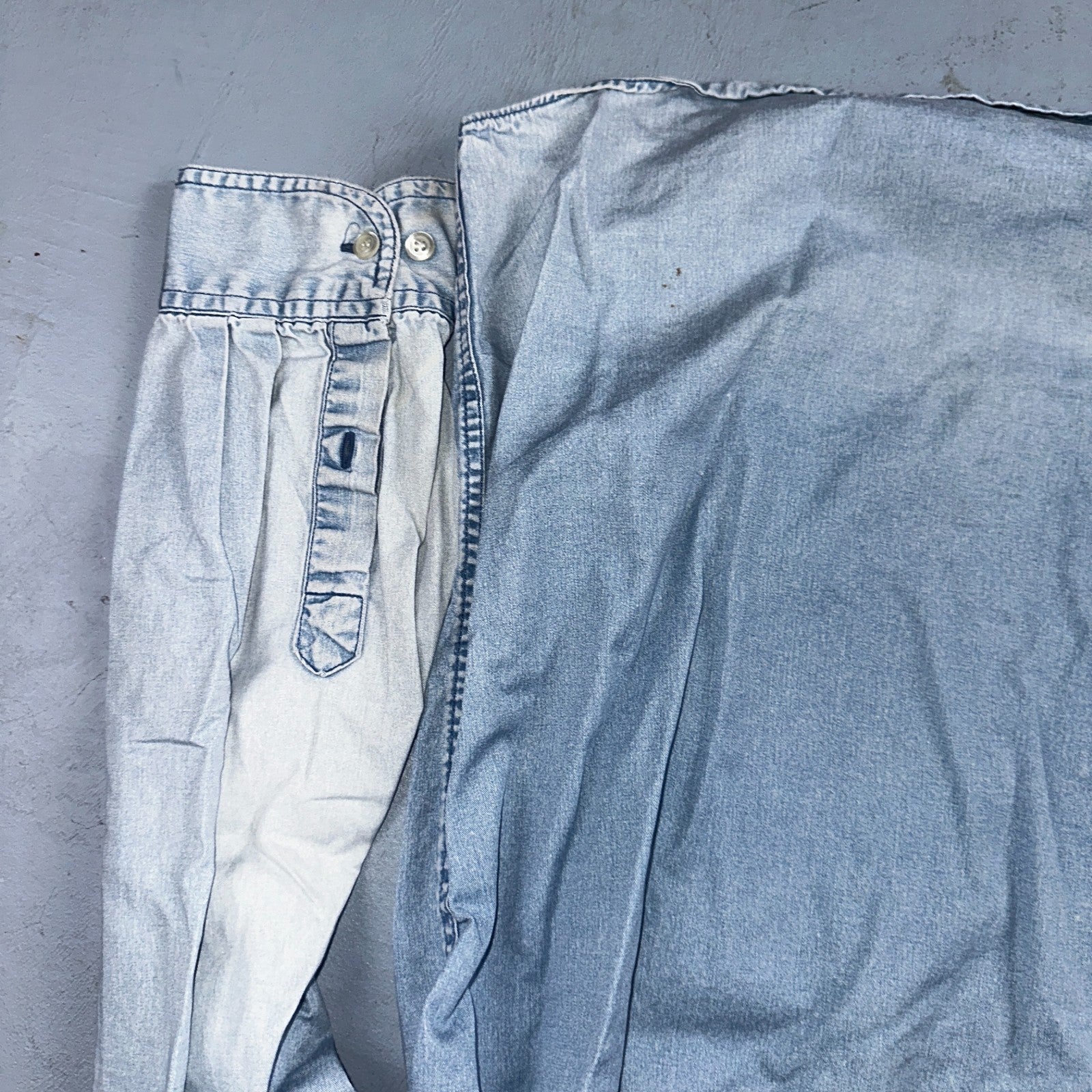 Gap 90s VTG Denim Shirt Mens XL Blue Cotton Casual Standard Button Up Faded