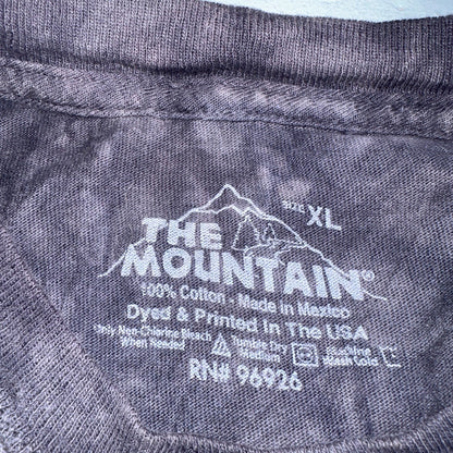 The Mountain Shirt Mens XL Rhinoceros Tie Dye Purple 2013 USA Rhino Wild Animal