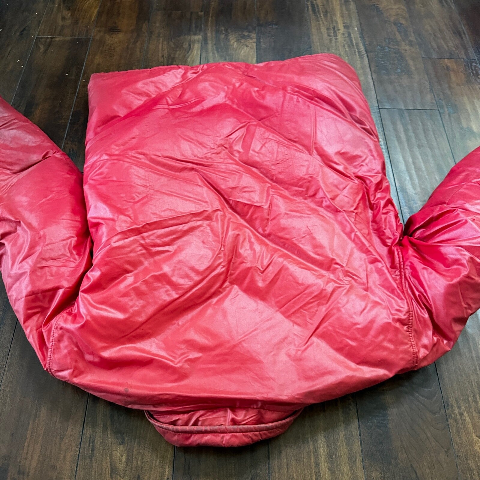 VTG 1960's Roffe Down Filled Ski Jacket Blue XL Mens Parka Red Warm