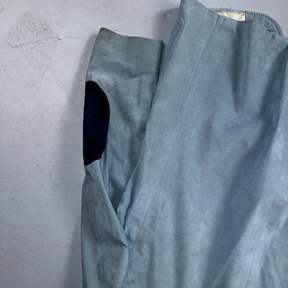 VTG Mens Suit 42 Jacket Sport Coat Rockabilly 60s 70s Suede Blue Disco Lebaron