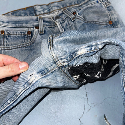 Levis 501 Vintage Y2K Europe Straight Leg Jeans 27x32 90s Light Wash Act 24x30