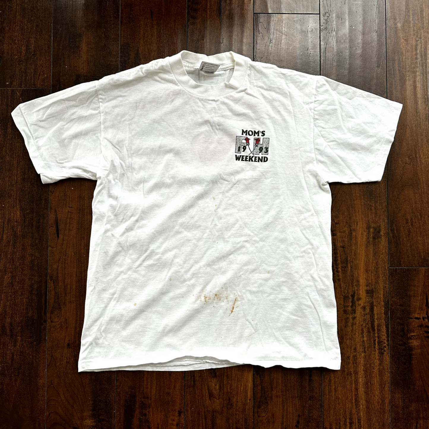 Oneita MOM Vintage T Shirt 1993 90s USA Weekend Love Heart Moms Future
