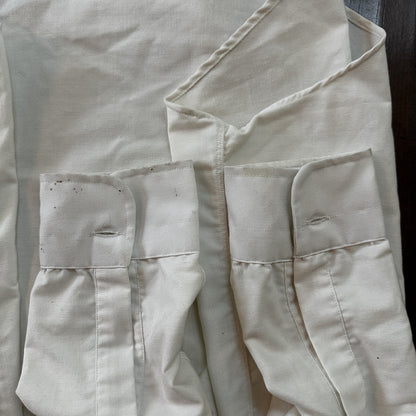Vintage Norm Thompson USA Mens Long Sleeve Button Up Shirt White 80s