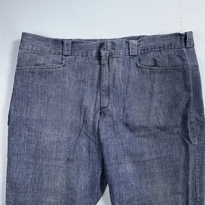 Vintage 1940s 50s WWII Korean US Navy Denim Dungarees Jeans Work Pants Trousers