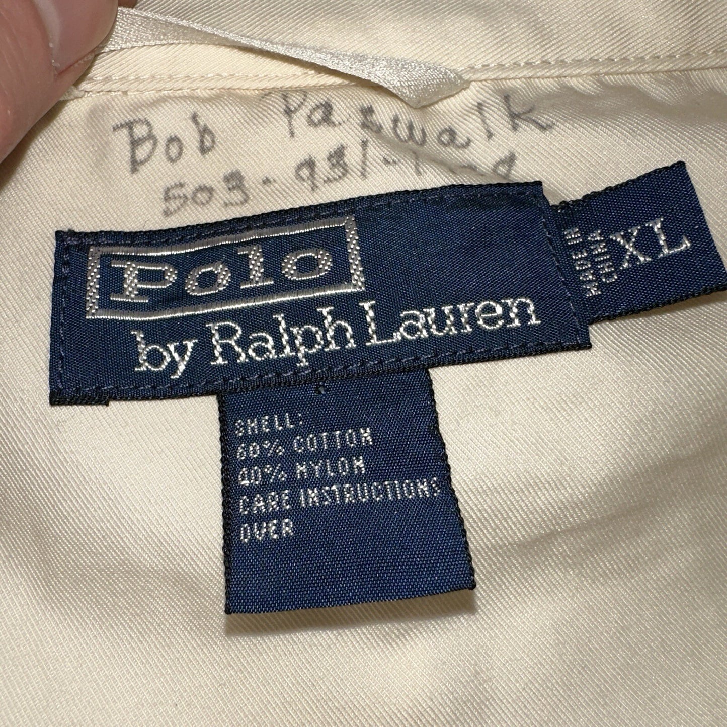 Polo Ralph Lauren Jacket VTG 90s Mens XL Tan Khaki Dad Full Zip Side Belted