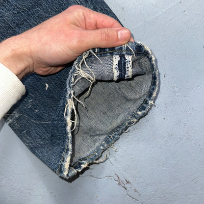 Levis 501 Vintage Y2K XX Straight Leg Jeans Blue Med Wash 33x32 Act 32x31
