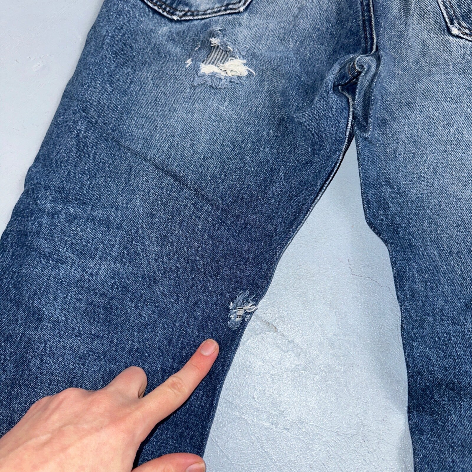 Levis 517 Vintage 80s USA Orange Tab Bootcut Flare Blue Worn Jeans Act 34x29