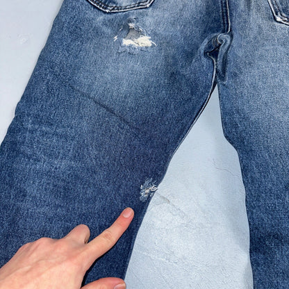 Levis 517 Vintage 80s USA Orange Tab Bootcut Flare Blue Worn Jeans Act 34x29