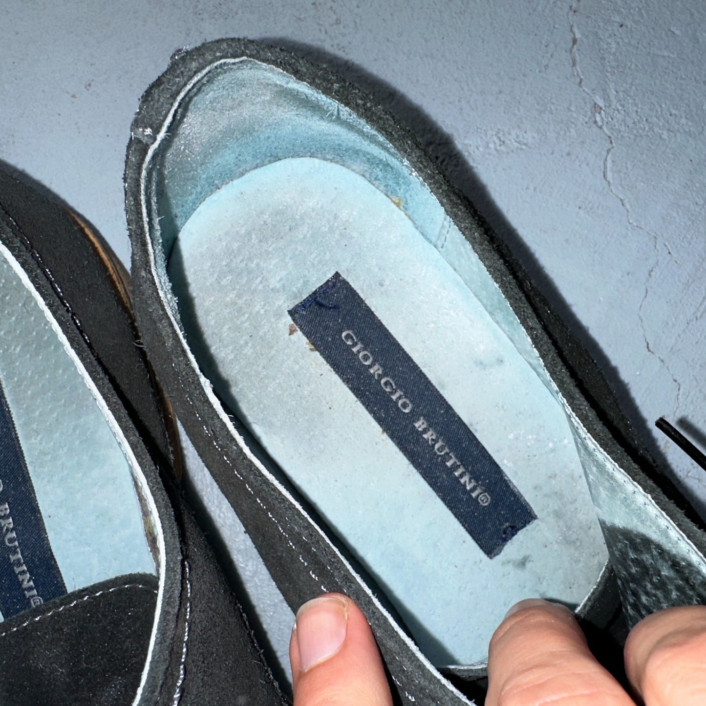 Giorgio Brutini Men’s Size 9 Black Suede Dress Shoes Classy Laces