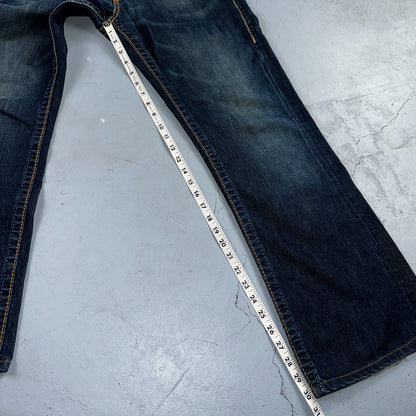 True Religion VTG Billy Big T Blue Jeans Bootcut Y2K Made USA Sz 30 (32x30)