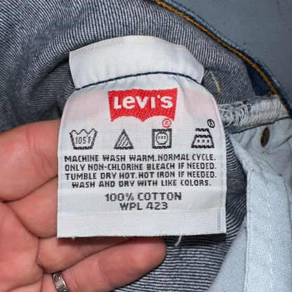 Levis 501 Vintage Y2K 90s XX Straight Leg Jeans Blue Dark Wash 34x34 Act 32x33