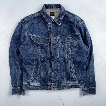 Vintage Lee Denim Jacket 40 M Western Bike Ride Cowboy Ranch Farm 153438 Jean