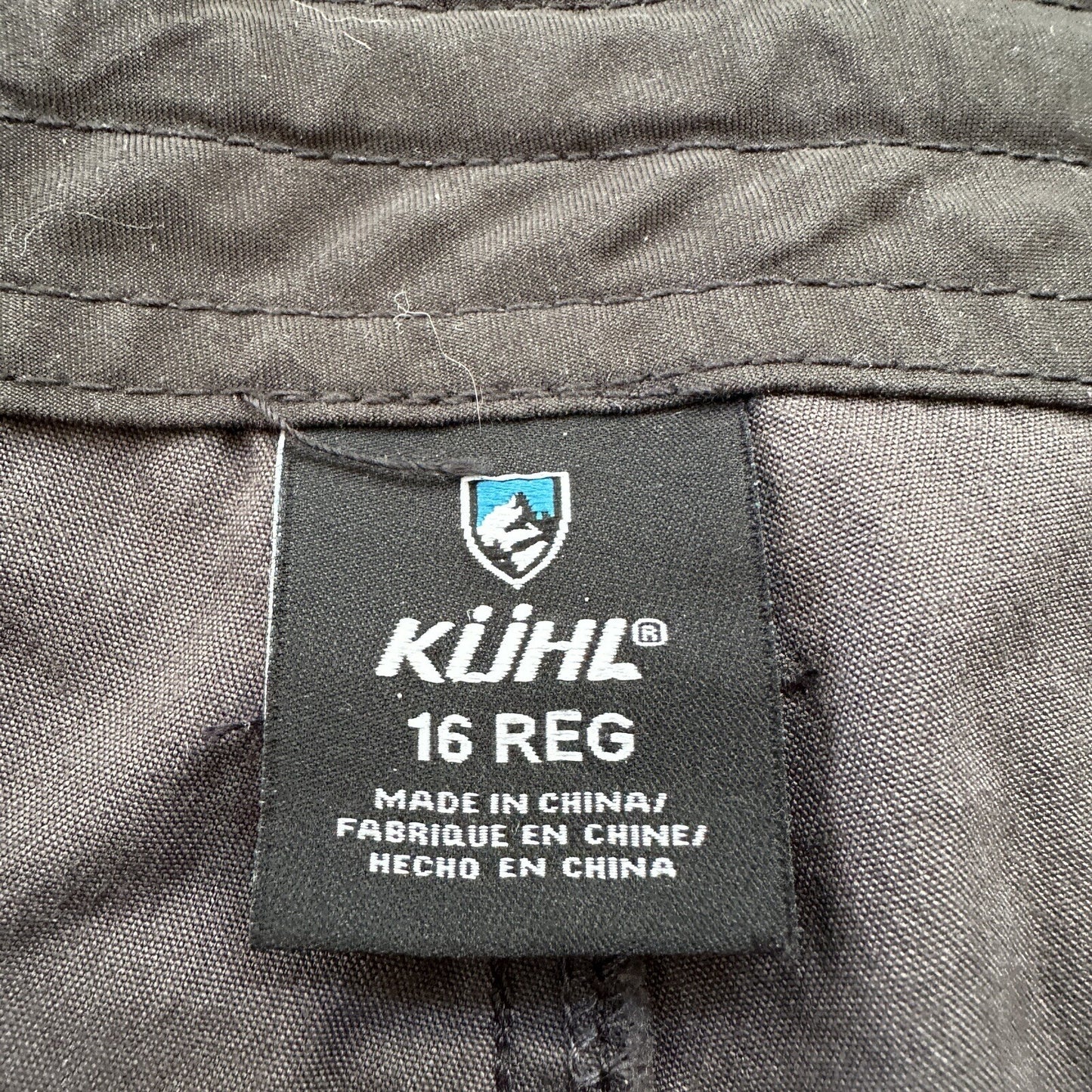 Kuhl Kurve Pants Womens 16 Black Low Rise Kanvas Stretch Legendary Pant 36x31