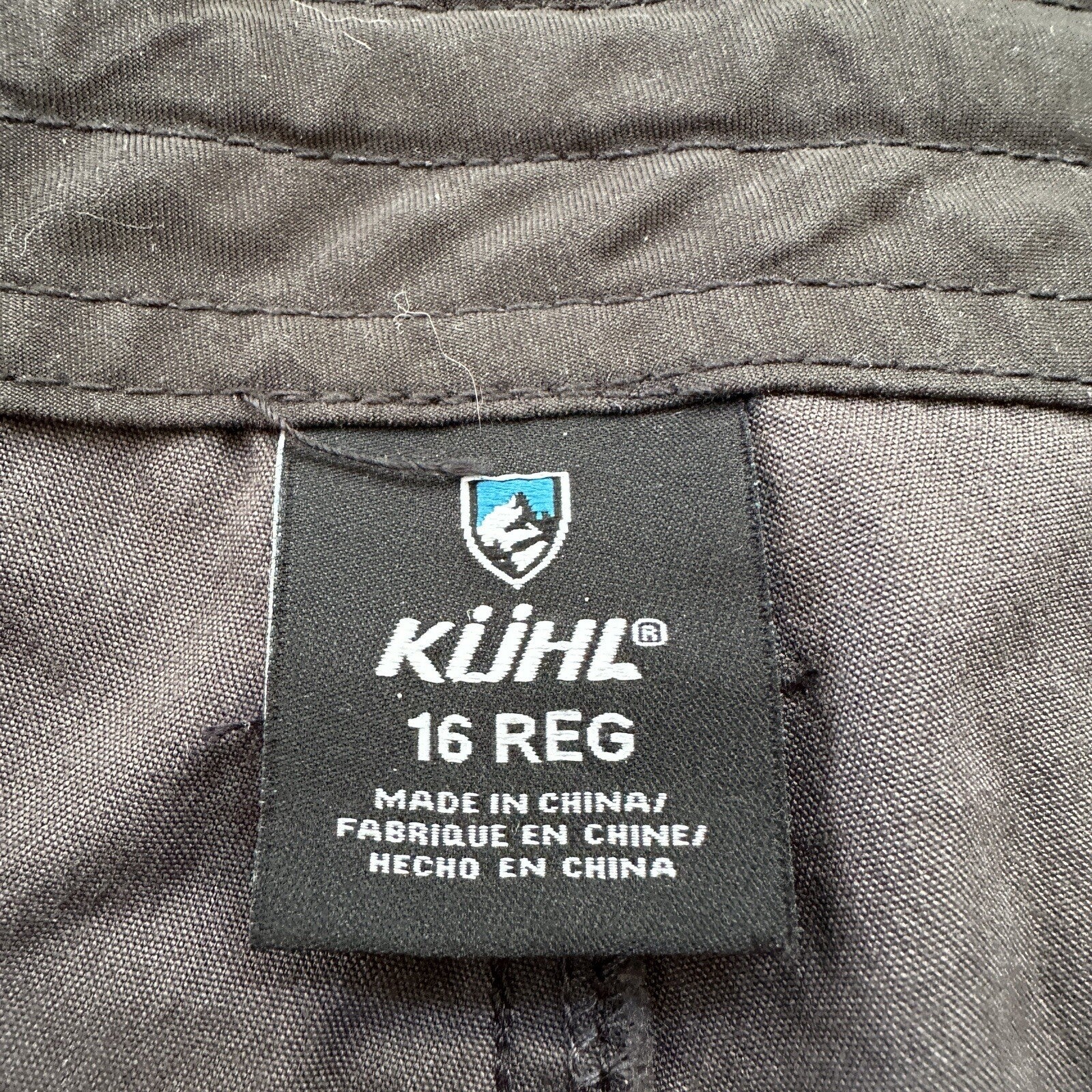 Kuhl Kurve Pants Womens 16 Black Low Rise Kanvas Stretch Legendary Pant 36x31