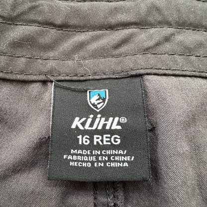 Kuhl Kurve Pants Womens 16 Black Low Rise Kanvas Stretch Legendary Pant 36x31