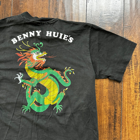 Chinese Art Dragon Sheridan Oregon Vintage T Shirt PDX Portland Food Asian 90s