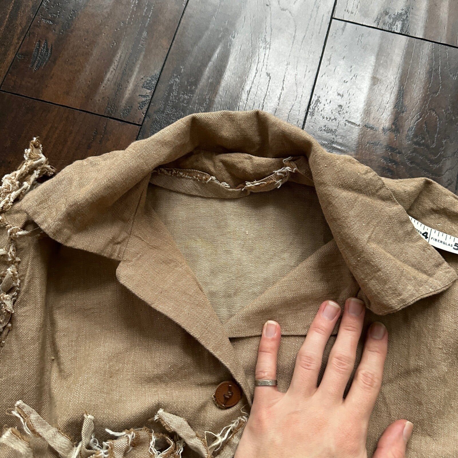 Vintage USA Rockabilly Womens Dress Shirt 60s 70s Top Bottom Brown Button Unique