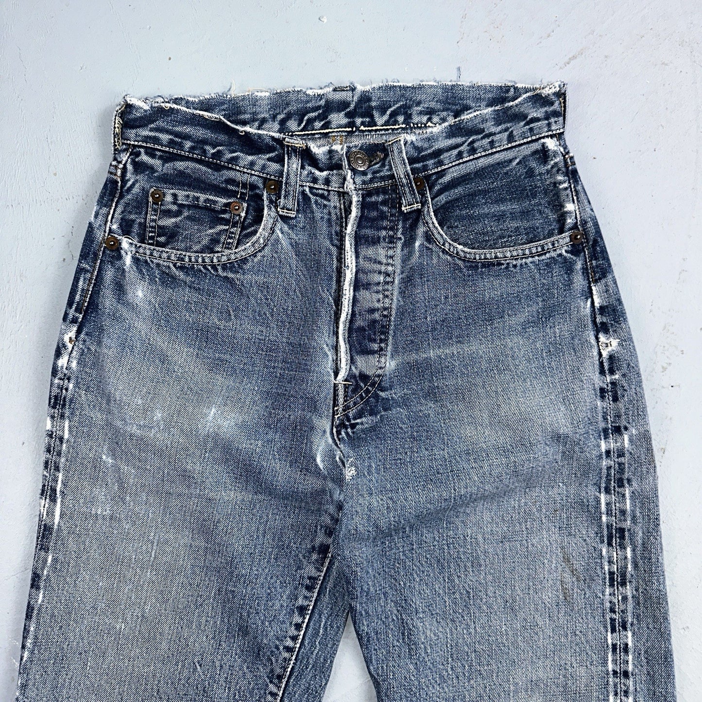 Levis 501 Big E Vintage 60s Redline Selvedge USA XX 1960s Jeans 66 Act 26x31