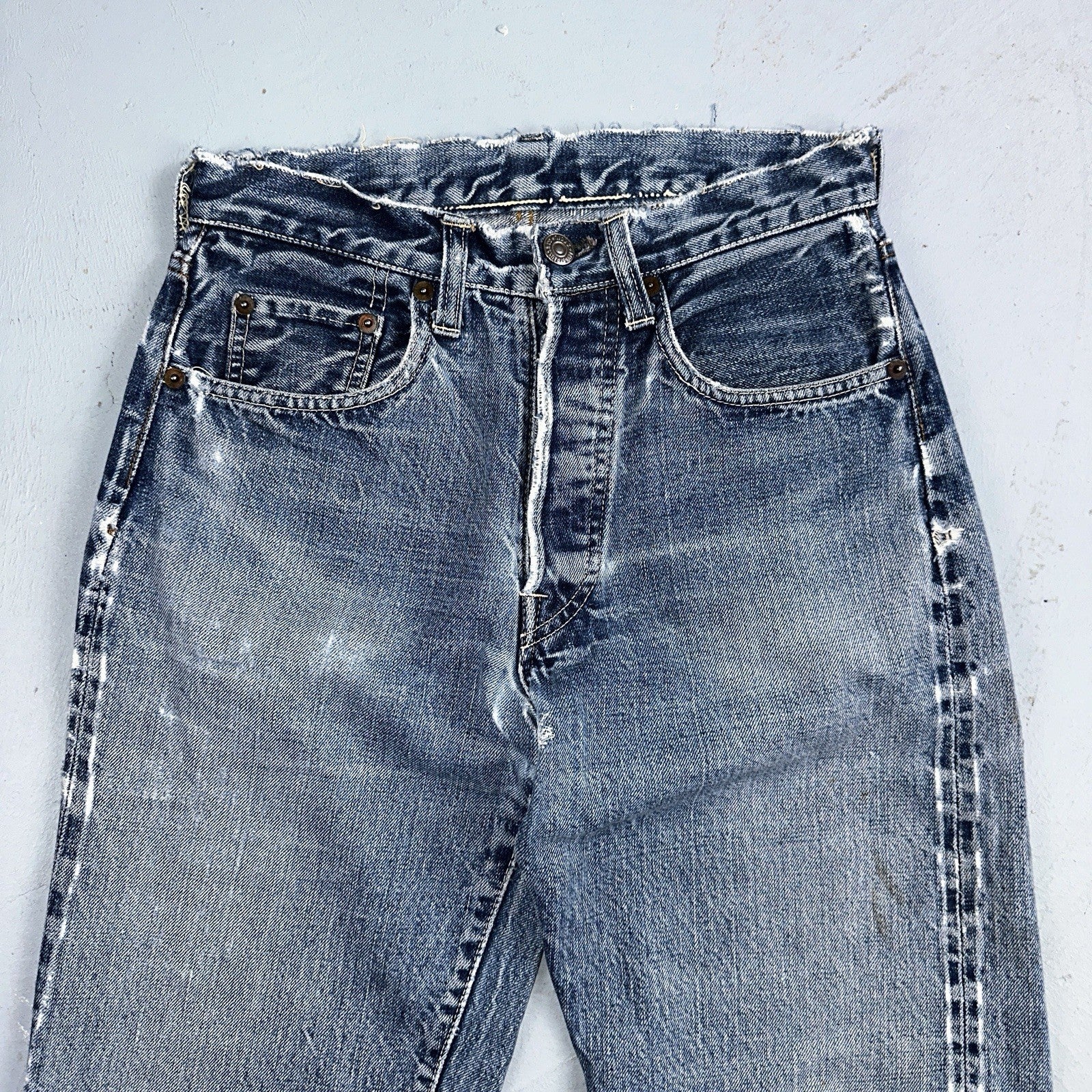 Levis 501 Big E Vintage 60s Redline Selvedge USA XX 1960s Jeans 66 Act 26x31