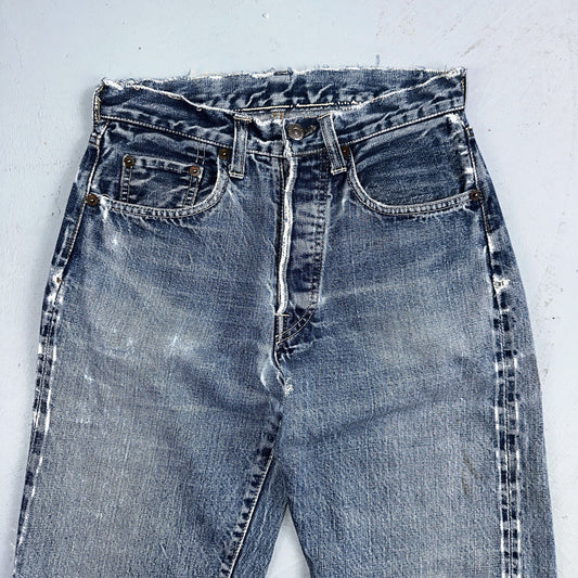 Levis 501 Big E Vintage 60s Redline Selvedge USA XX 1960s Jeans 66 Act 26x31