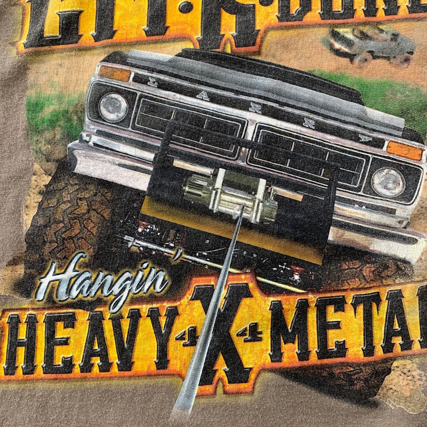 Cars Get It Done Country Music Vintage T Shirt Y2K Mud Muscle Truck USA Metal