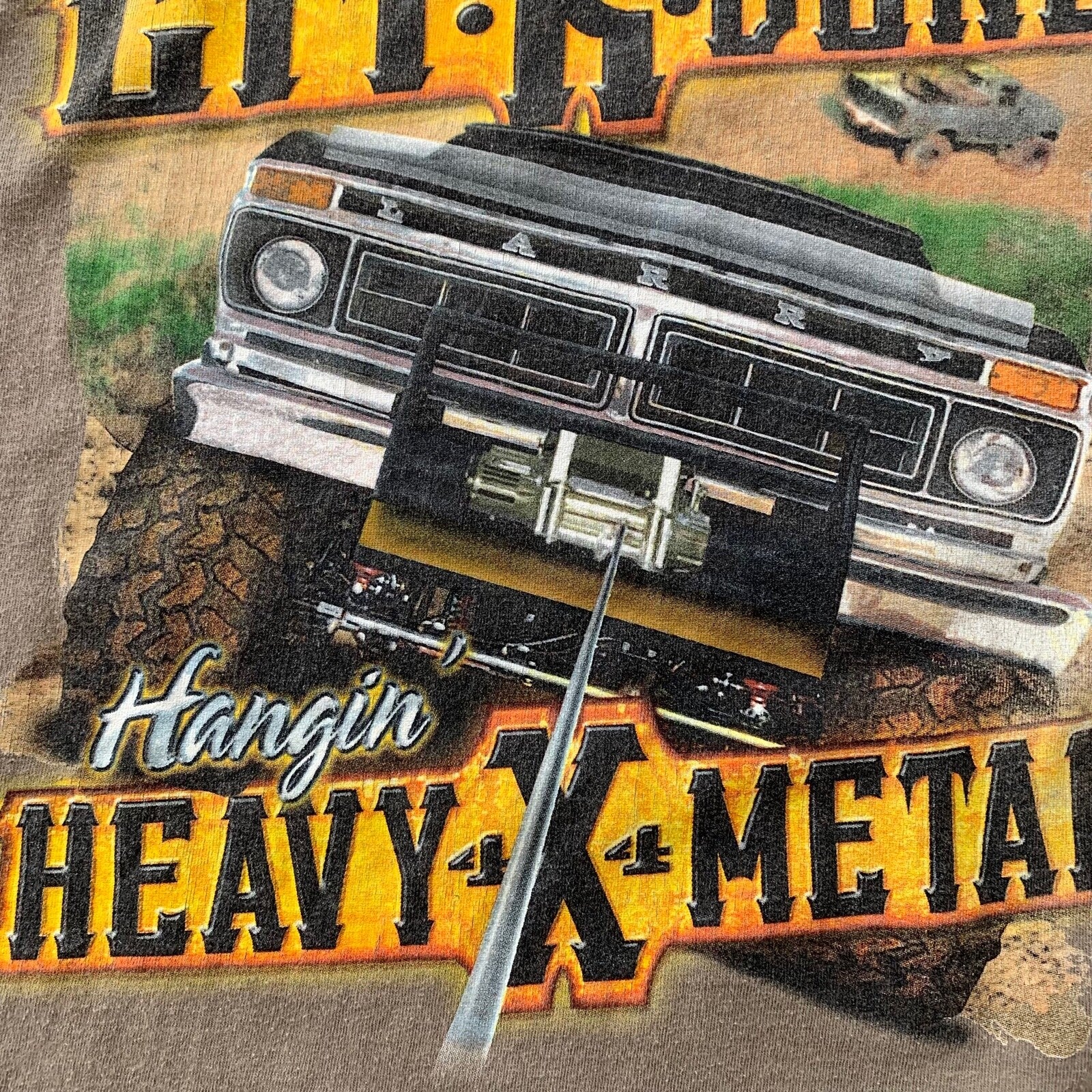 Cars Get It Done Country Music Vintage T Shirt Y2K Mud Muscle Truck USA Metal