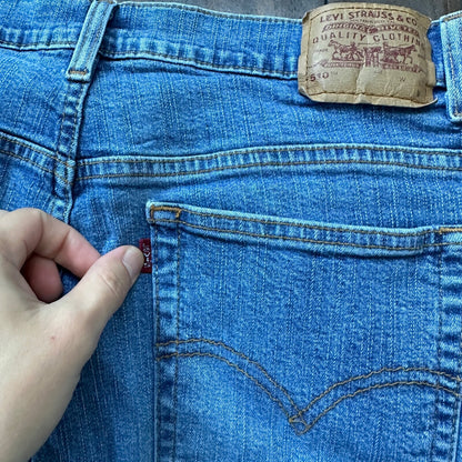 Vintage Levis 510 Jeans Womens 14 Blue Slim Fit Y2K Lower Rise Boyfriend 30x29