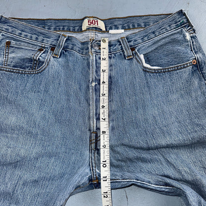Levis 501 Vintage Y2K XX Straight Leg Jeans Blue Light Wash 34x32 Act 34x31