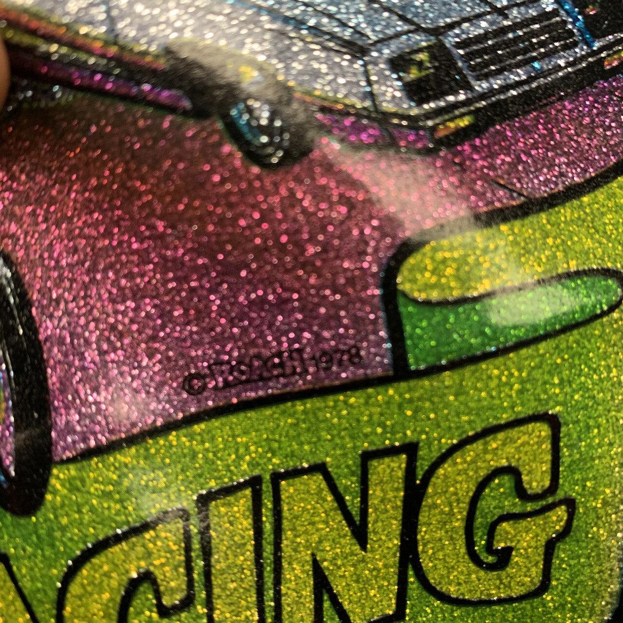 Drag Racing Vintage T Shirt 70s Iron On Gay Pride LGBTQ Sports Racing Sparkle