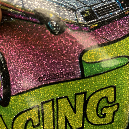 Drag Racing Vintage T Shirt 70s Iron On Gay Pride LGBTQ Sports Racing Sparkle