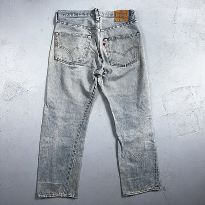 Levis 501 Vintage 80s Redline Selvedge USA XX Jeans Light Wash 36x31 Act 33x28