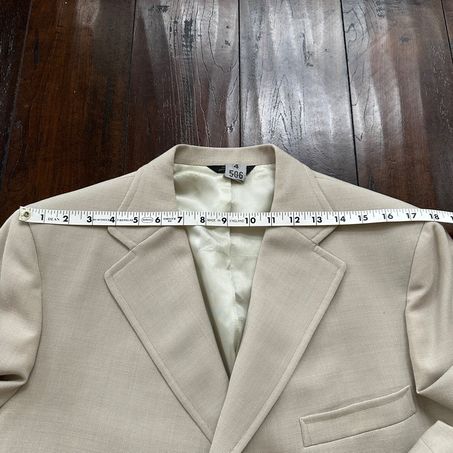 VTG Union Sport Coat Mens 42 Johnson Blazer Button Cricketer 70s 1970s Tan