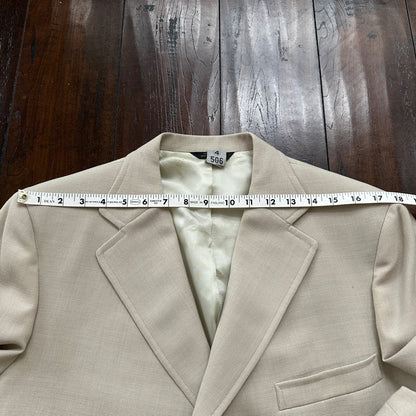 VTG Union Sport Coat Mens 42 Johnson Blazer Button Cricketer 70s 1970s Tan