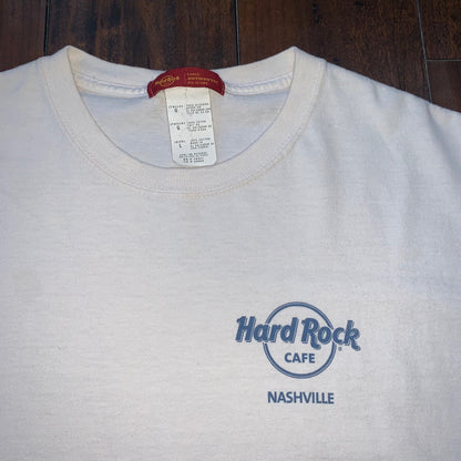 Nashville Hard Rock Cafe Vintage T Shirt Casino Gambling Music Band Guitar 90s