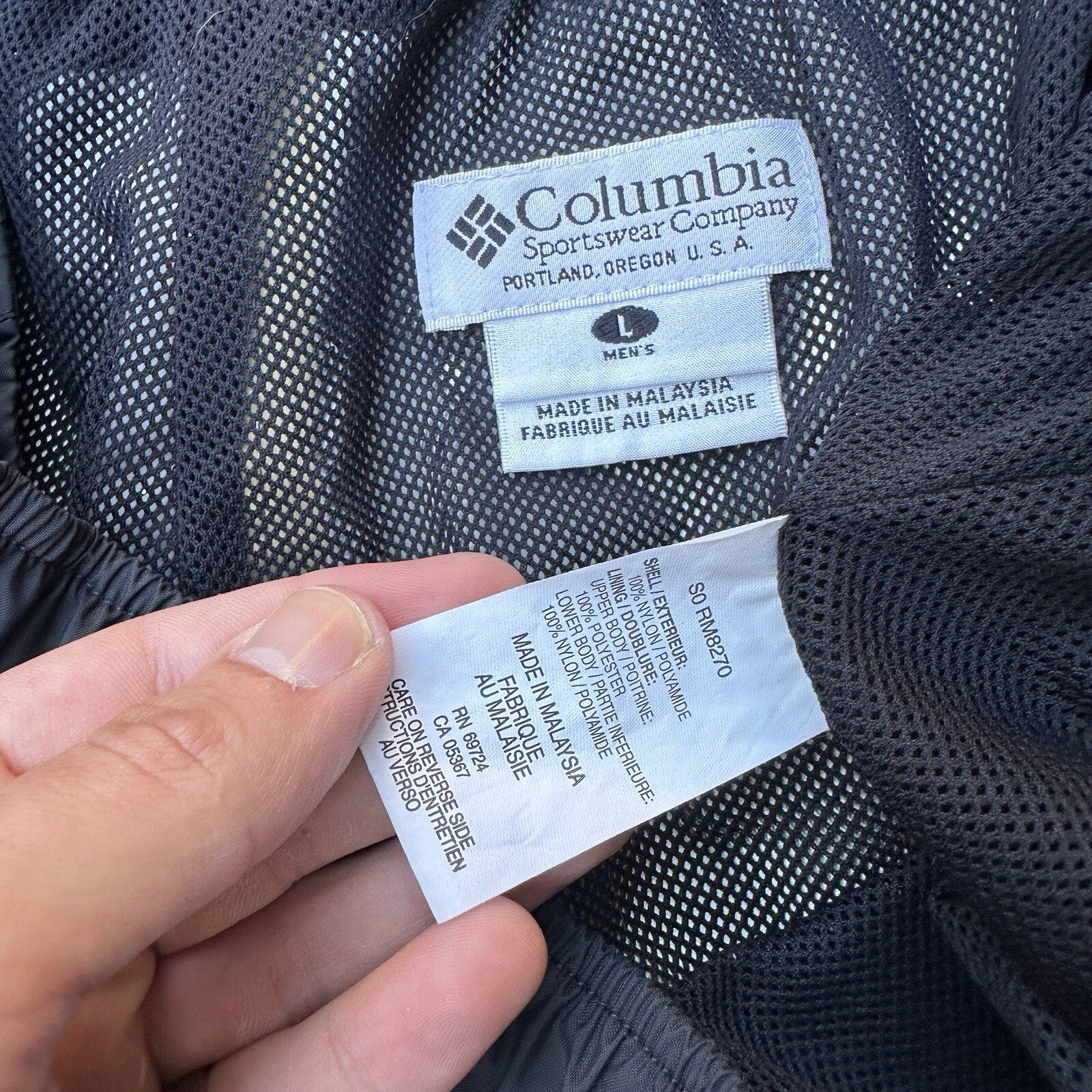Columbia Pants Mens L 30x31 Black Cargo Omni Tech Shade Outdoors Waterproof