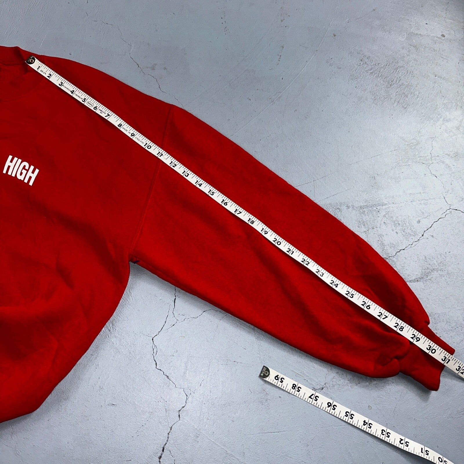 Russell Athletic USA XL Sweatshirt 90s VTG Crewneck Darlington Jr High Track Red