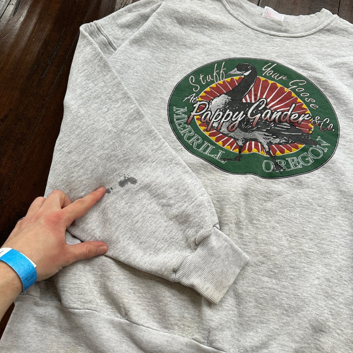 Vintage 90s Stuff Goose Animals Hunting XL Pullover Sweatshirt Crewneck Oregon