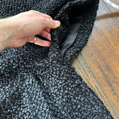 VTG 1960s Bullock’s Womens Shrug Coat Jacket Cute Fall Poly Black Rockabilly 60s