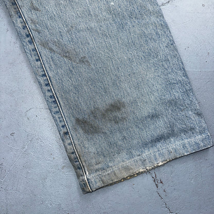 Levis 501 Vintage 90s Mexico Straight Leg Jeans Blue Light Wash 40x30 Act 40x28