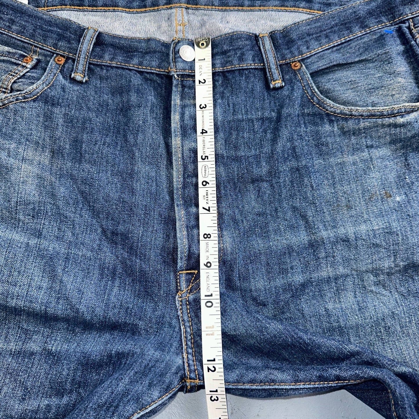 Levis 501 Y2K XX Straight Leg Jeans Blue VTG Dark Wash 40x32 Act 40x31