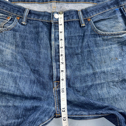 Levis 501 Y2K XX Straight Leg Jeans Blue VTG Dark Wash 40x32 Act 40x31