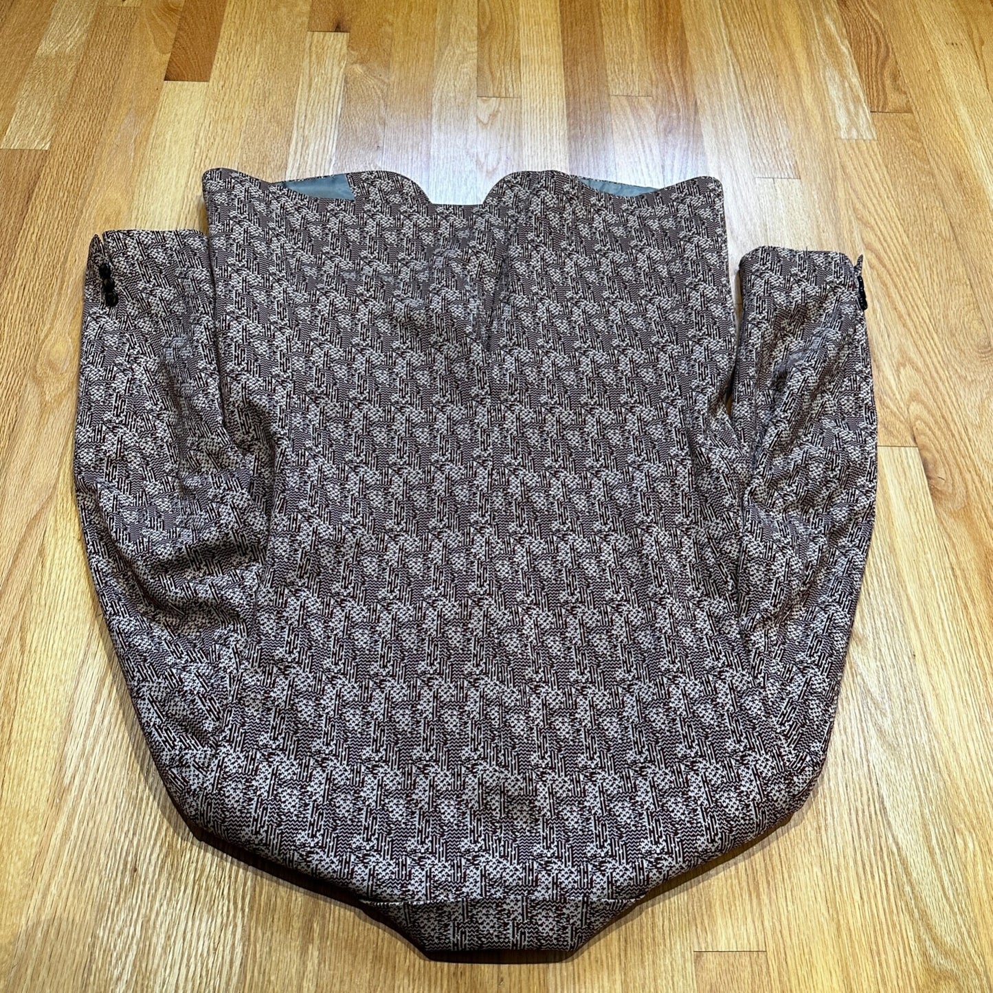 1960s 1970s Navy USA Sport Jacket VTG Mens Suit 44 Rockabilly Stripe Plaid Crazy