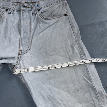 Levis 501 Vintage 90s USA XX Straight Leg Jeans Blue Light Wash 32x34 Act 29x26